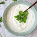 Raita de yogurt, menta y pepino receta Ayurvédica
