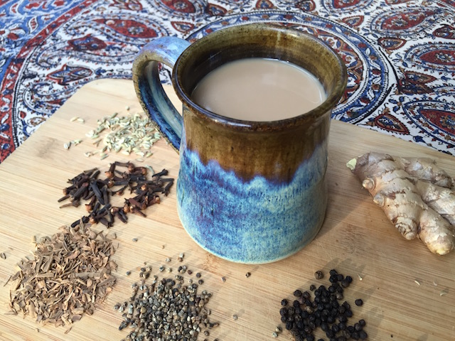 Una receta de Té (Chai) Ayurveda- Tibio y delicioso para días fríos!