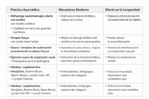Conexión entre la linfa y en envejecimiento
