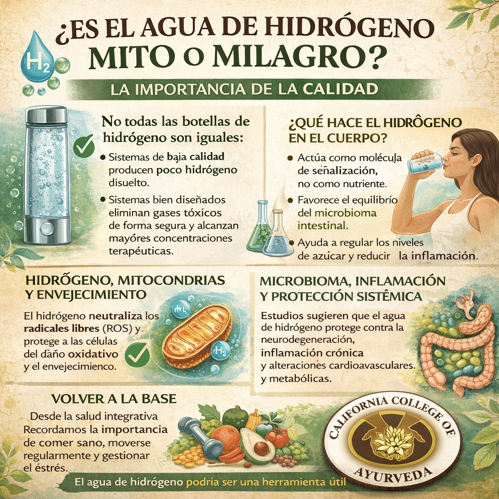 ¿Es el agua de hidrógeno mito o milagro?