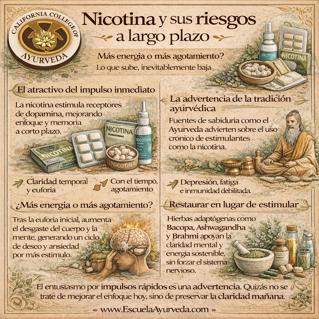 Nicotina y sus riesgos a largo plazo