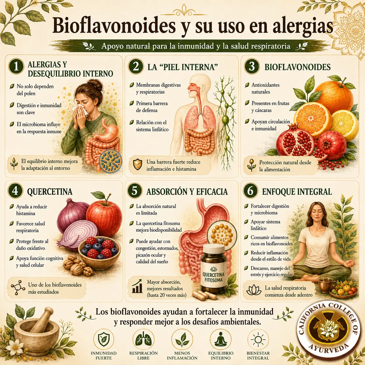 Bioflavonoides y su uso en alergias