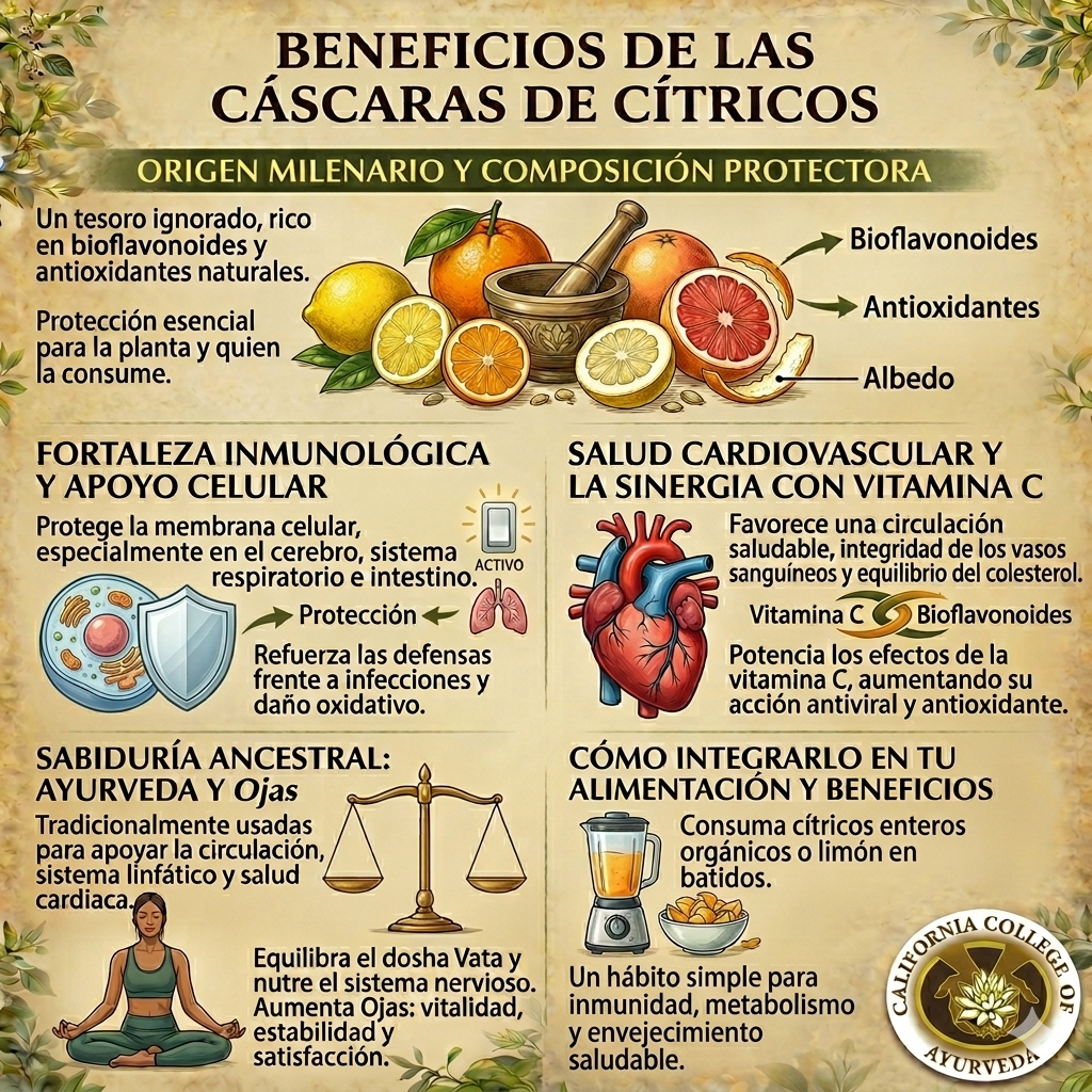 Beneficios de las cáscaras de cítricos
