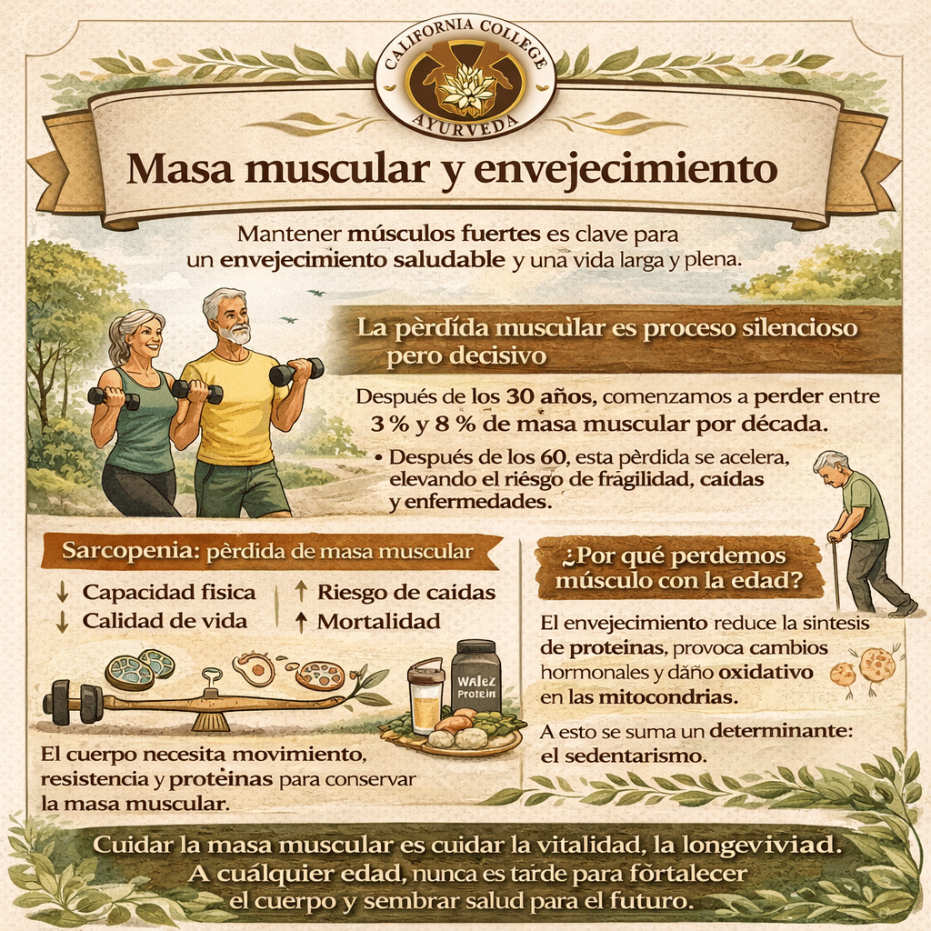 Masa muscular y envejecimiento