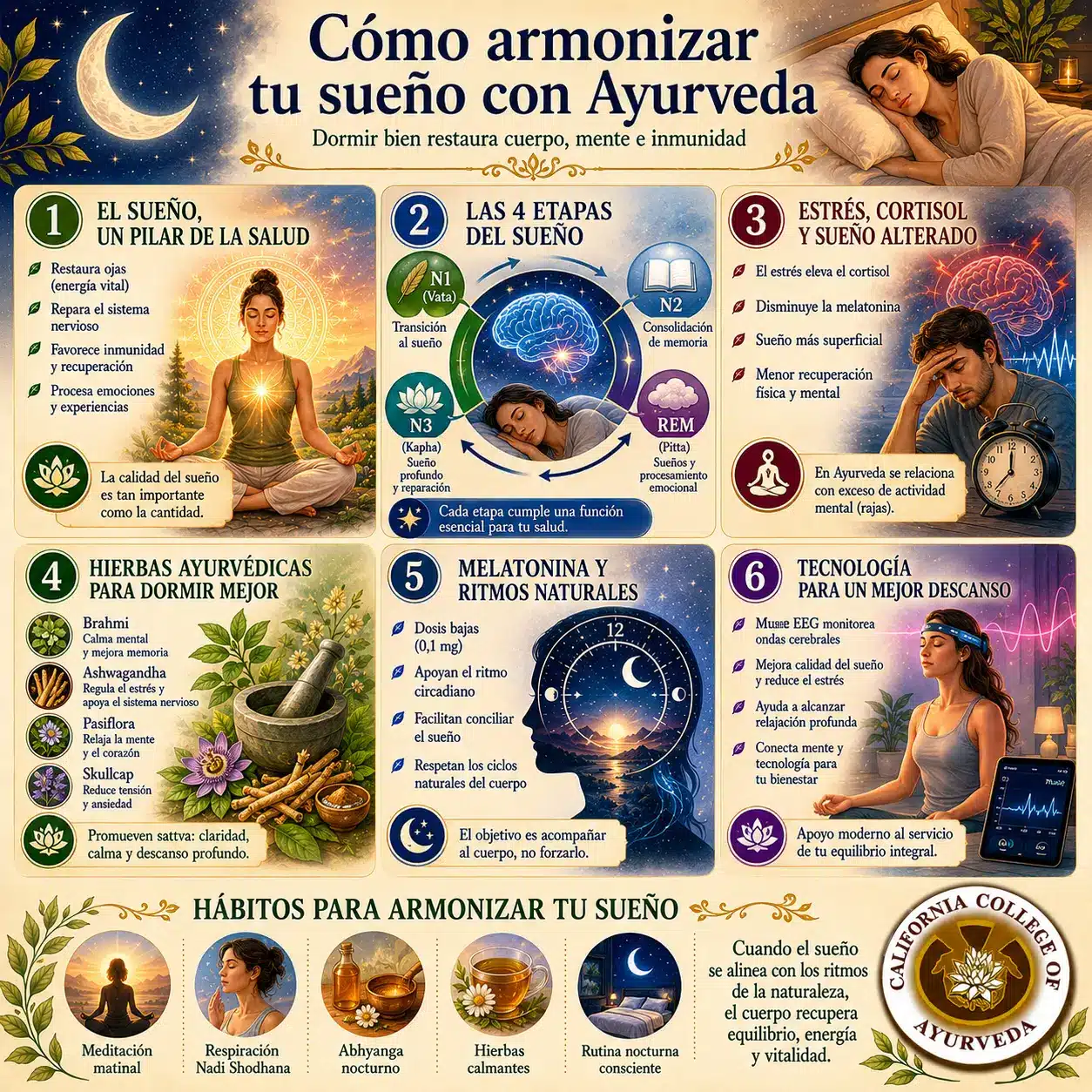 Cómo armonizar tu sueño con Ayurveda