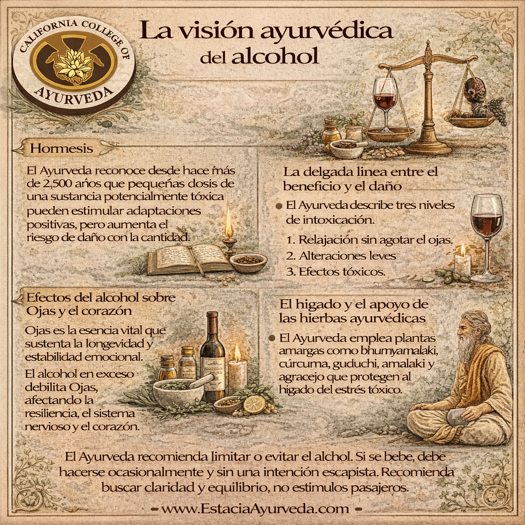 La visión ayurvédica del alcohol