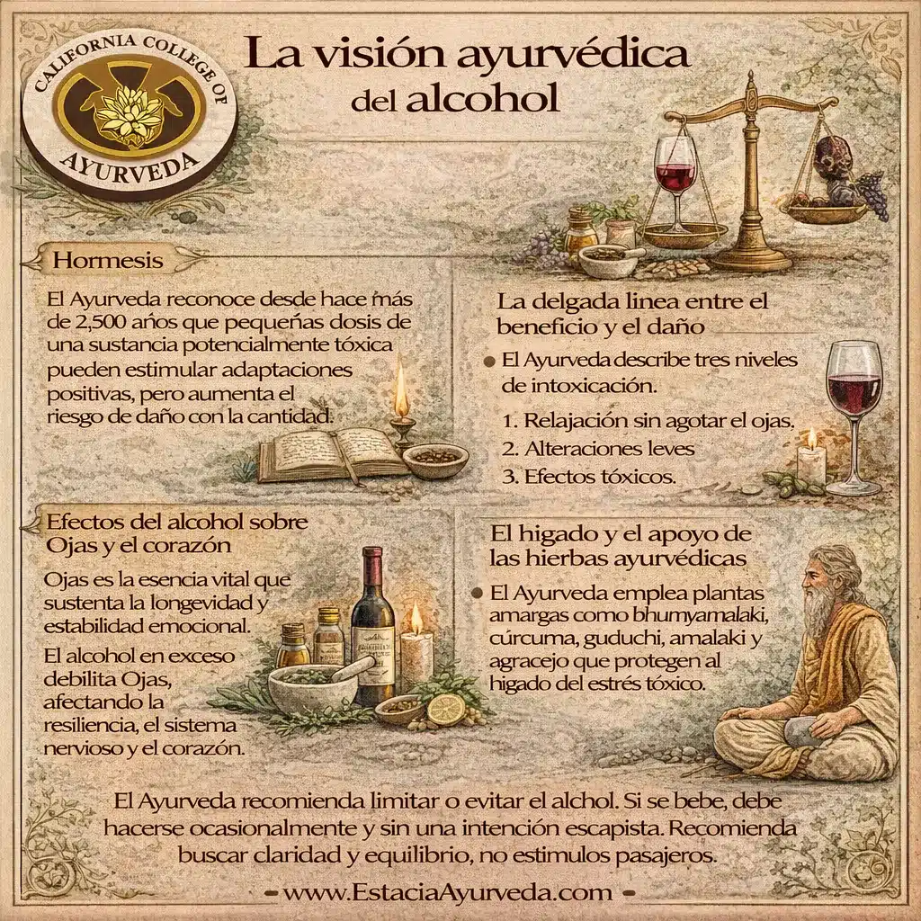 La visión ayurvédica del alcohol