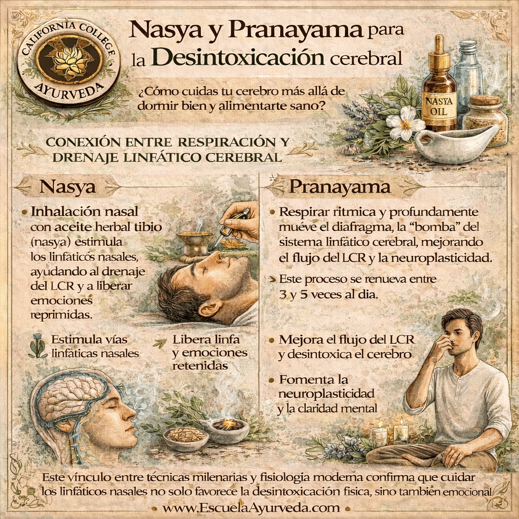 Nasya y Pranayama para la desintoxicación cerebral