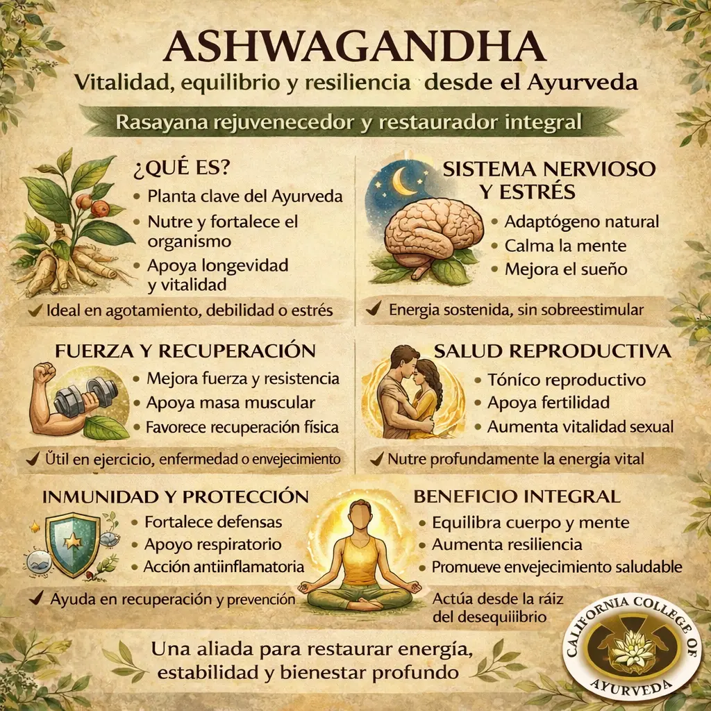 Usos y propiedades de la Ashwagandha