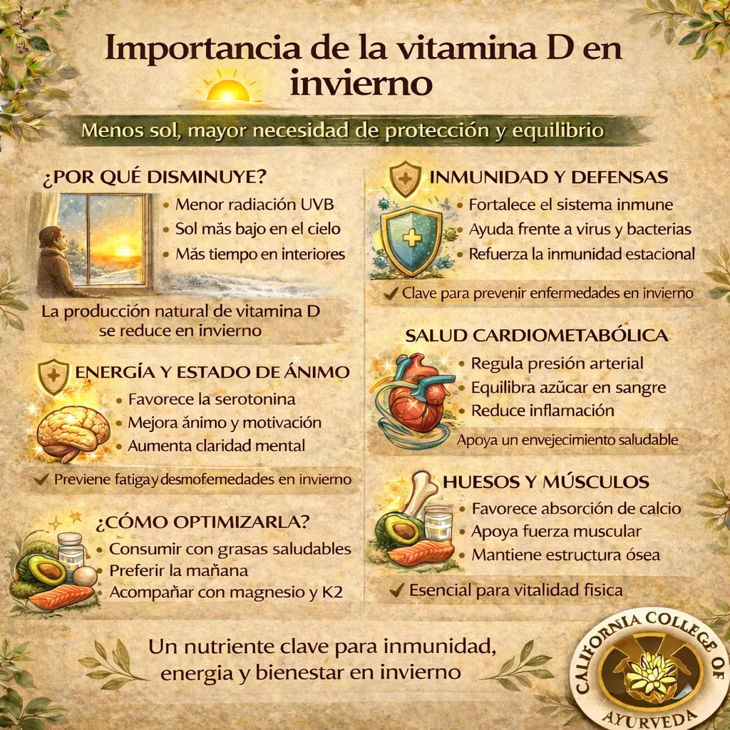Importancia de la vitamina D en invierno