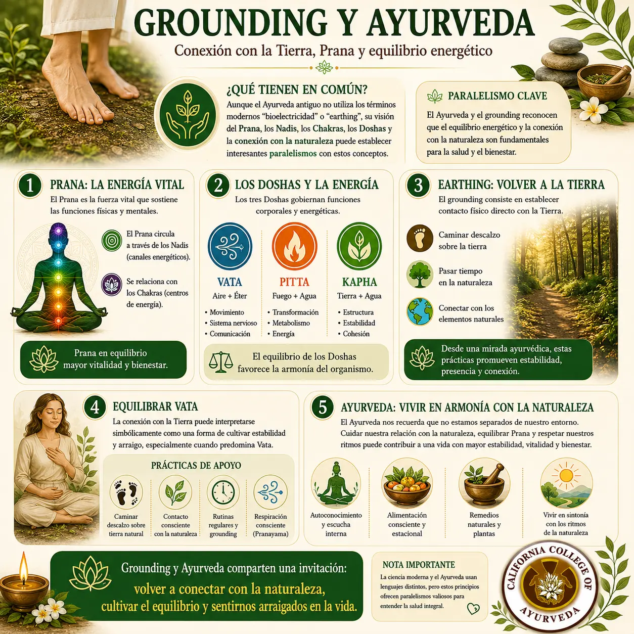 Grounding y Ayurveda